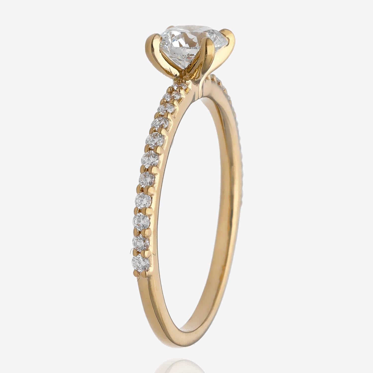 .86ctw Timeless Elegance Lab Diamond Yellow Gold Ring