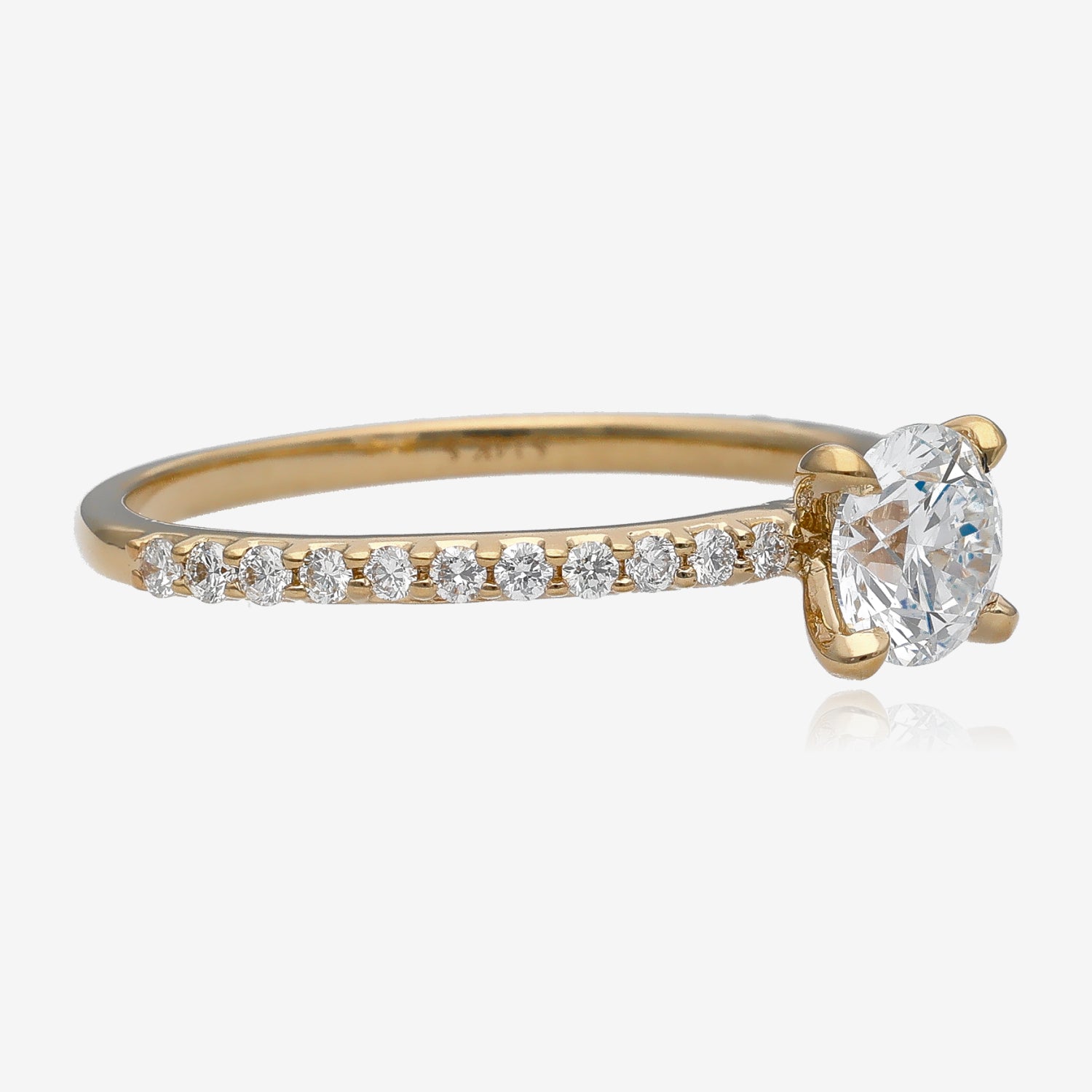 .86ctw Timeless Elegance Lab Diamond Yellow Gold Ring