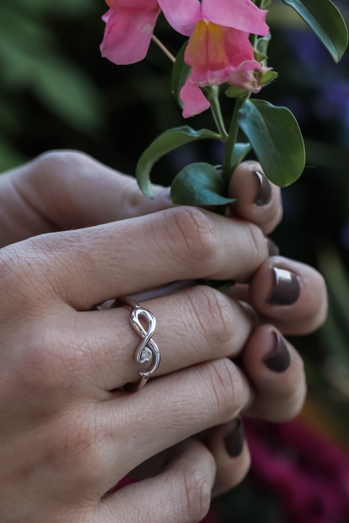 Infinity promise ring