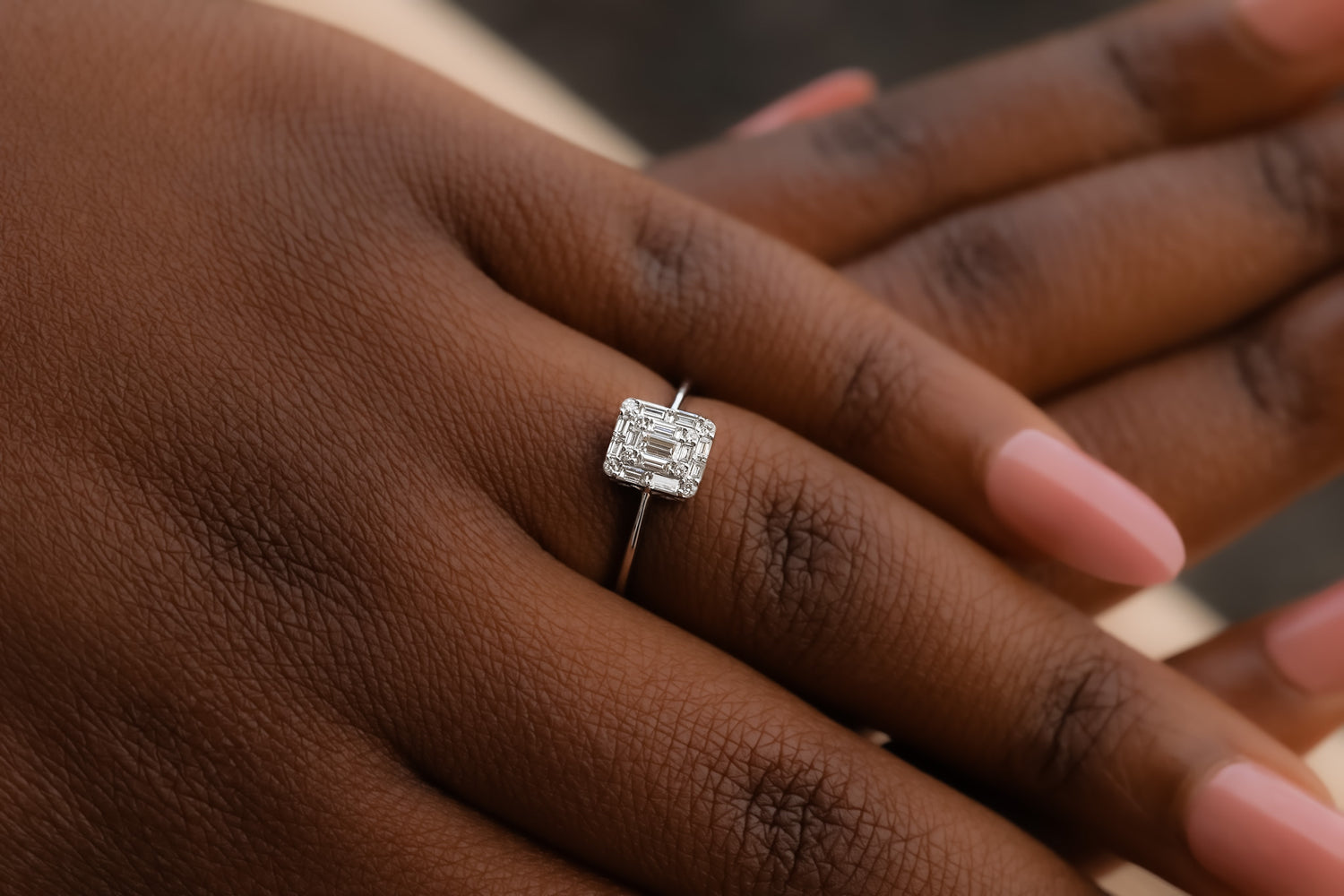 Brooklyn Emerald Cut Shaped Diamond Engagement Ring