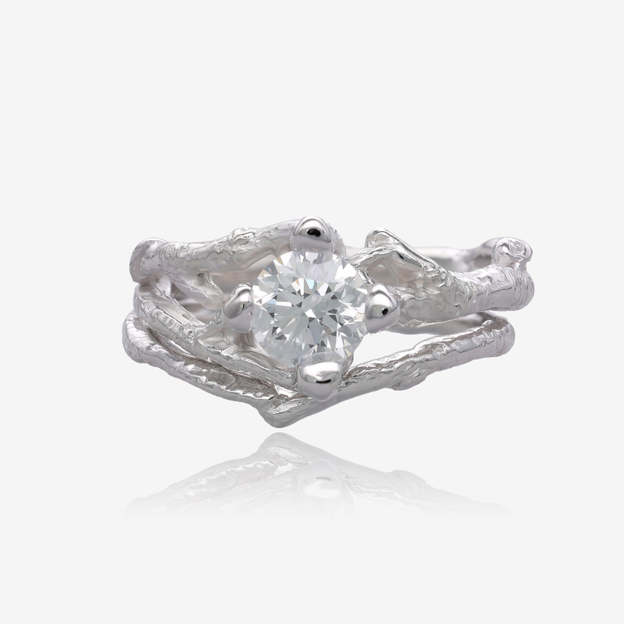 Birch Branch Diamond White Gold Wedding Set