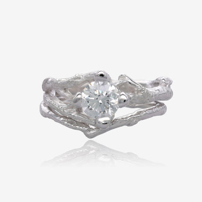 Birch Branch Diamond White Gold Wedding Set