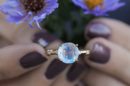 End of the Rainbow Moonstone Ring