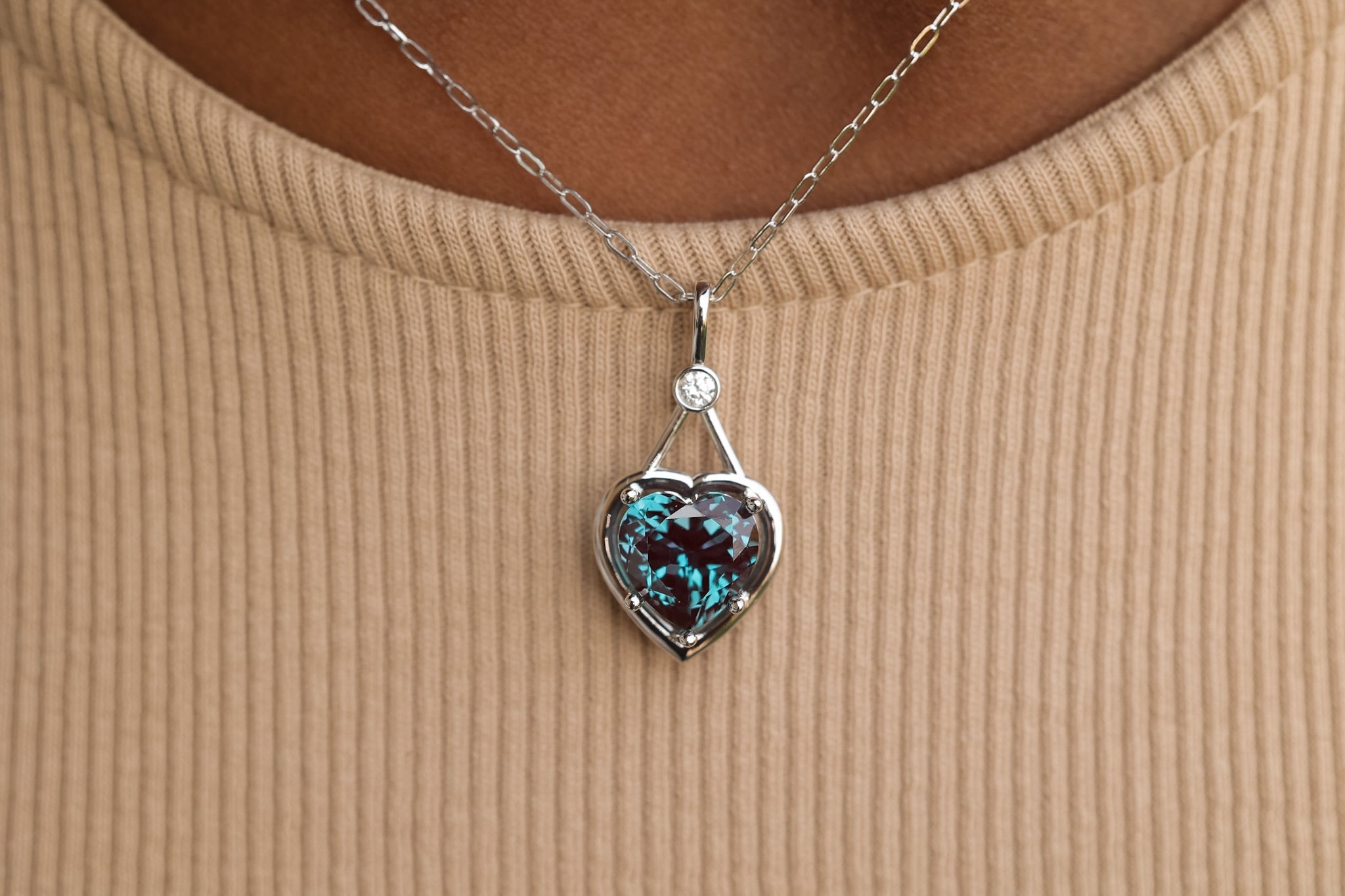 Love in June Alexandrite Pendant