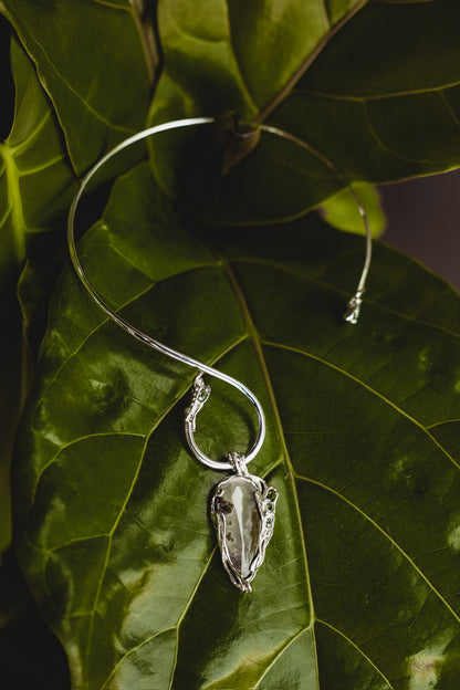 Wander Moss Agate and Tourmaline Necklace