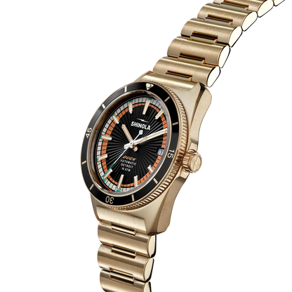 SHINOLA Men’s Gold Tone Automatic Duck Watch