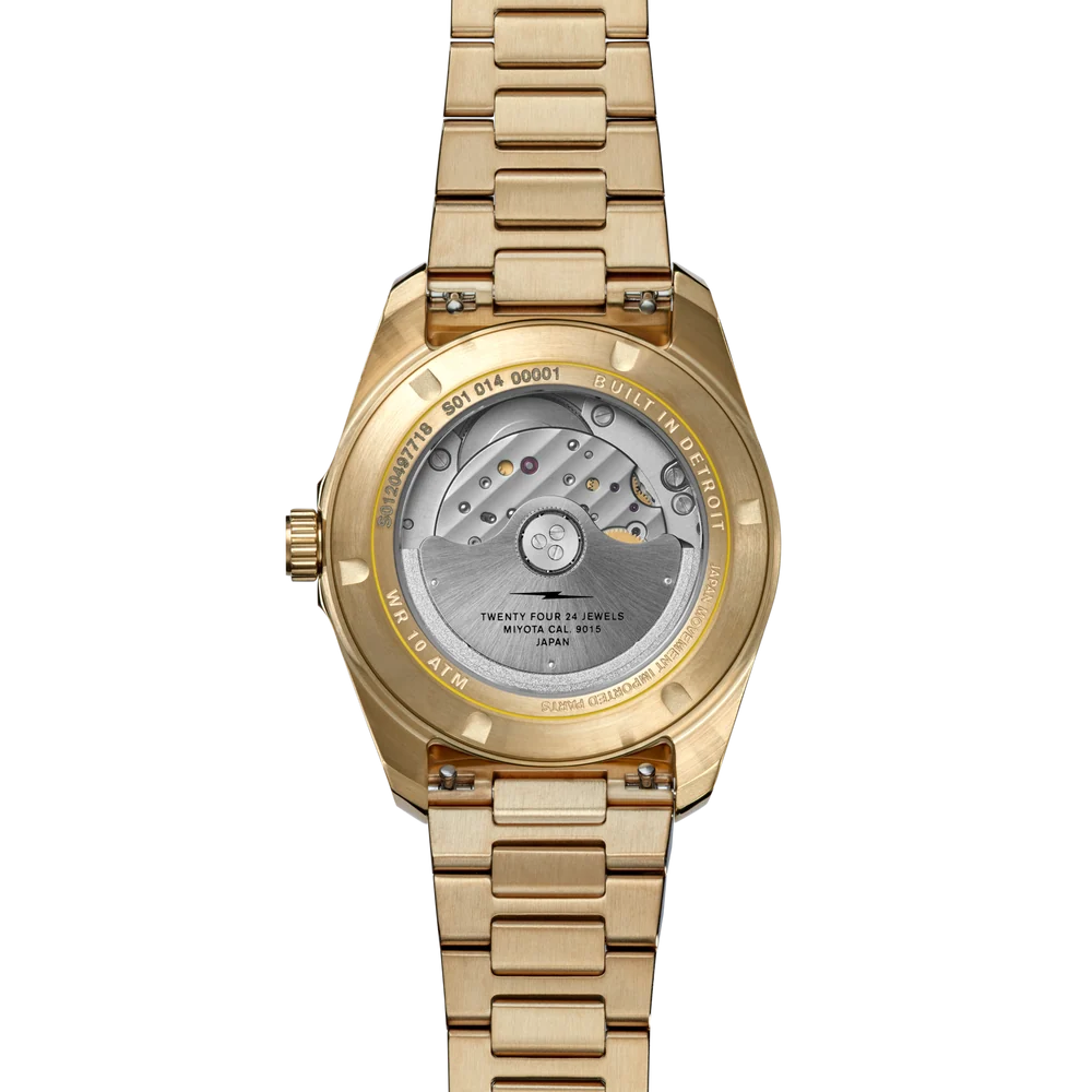 SHINOLA Men’s Gold Tone Automatic Duck Watch