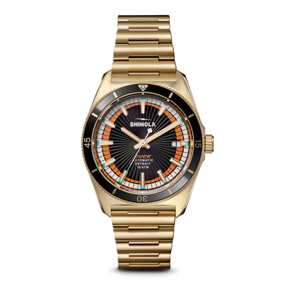 SHINOLA Men’s Gold Tone Automatic Duck Watch