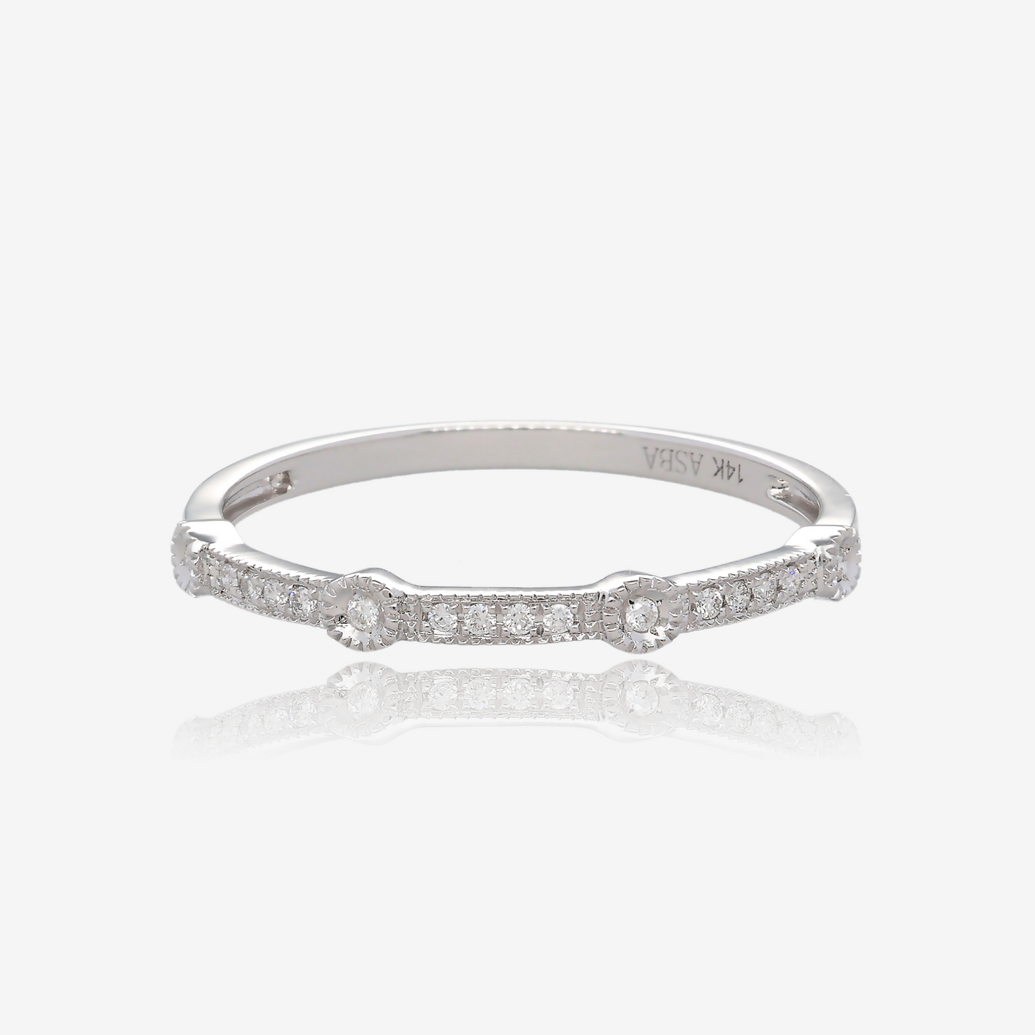 Dainty Vintage Mini Diamond Band