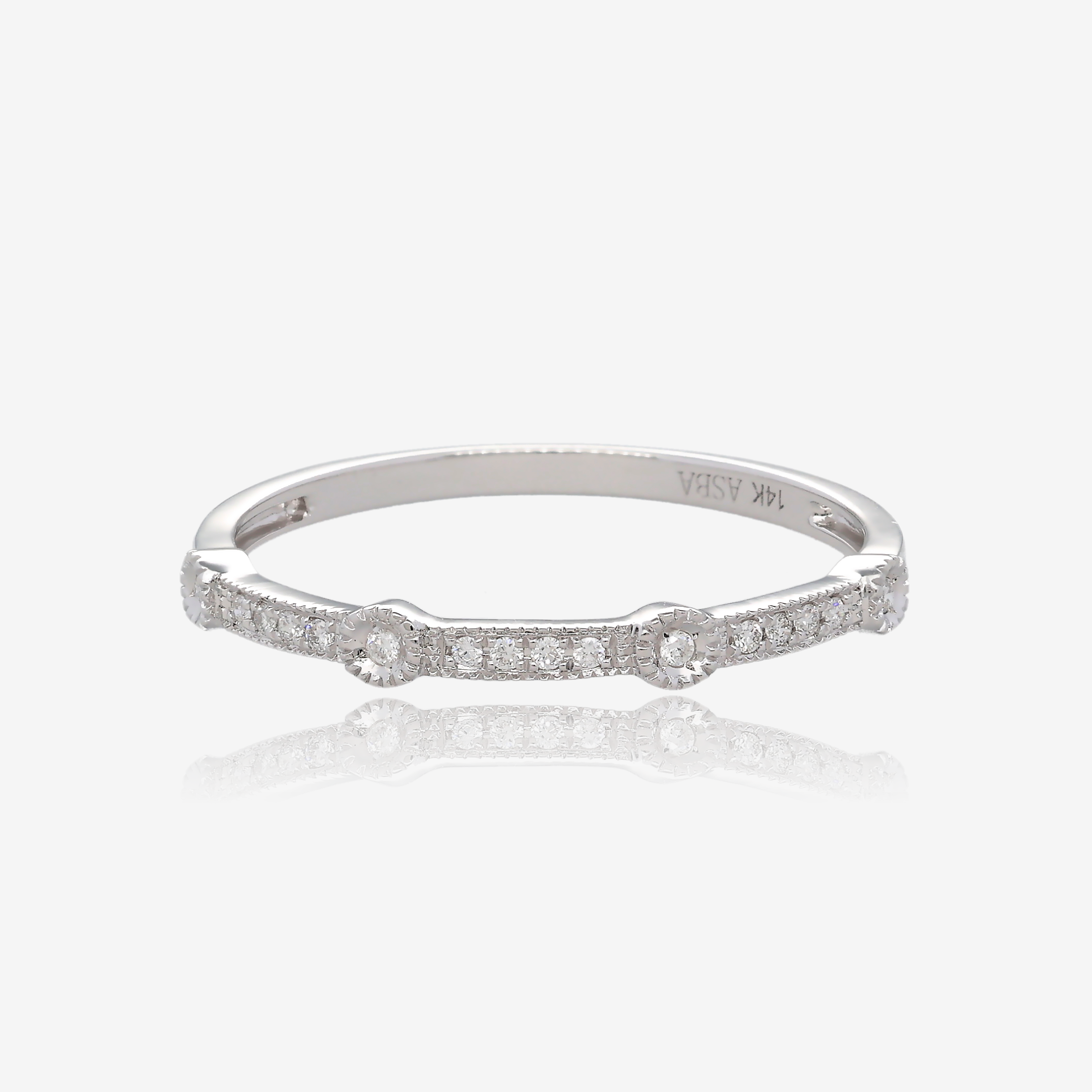 Dainty Vintage Mini Diamond Band
