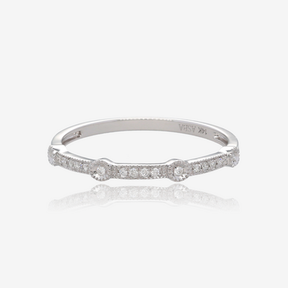 Dainty Vintage Mini Diamond Band
