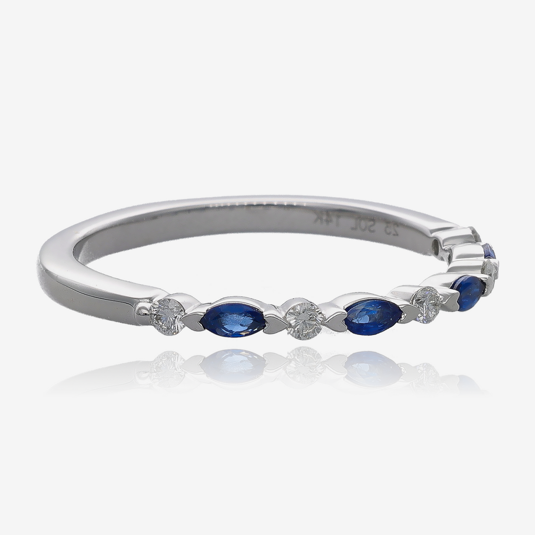 Dazzling Sapphire and Diamond Band