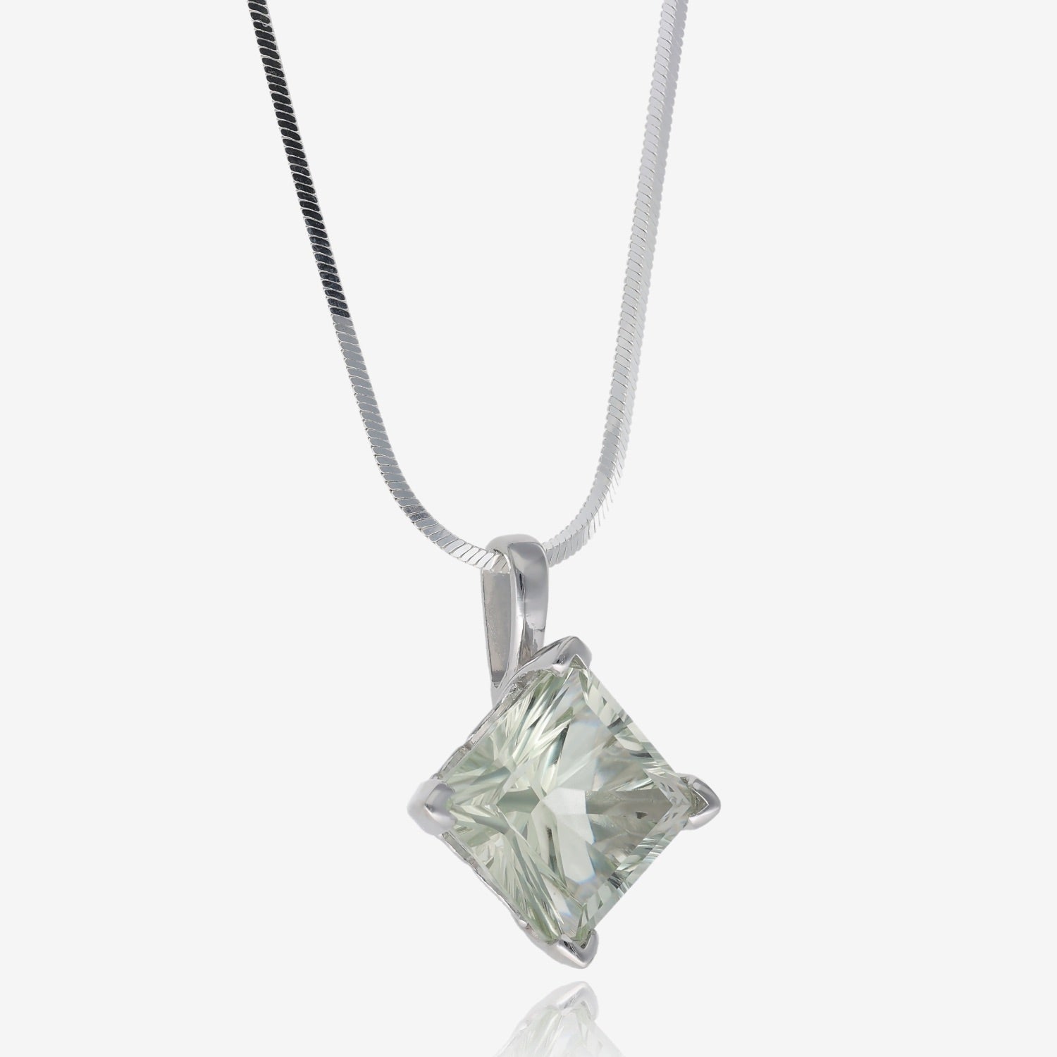 The Radiance Green Amethyst Prasiolite Pendant