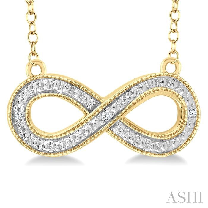 Forever Entwined Gold Vermeil Infinity Diamond Necklace