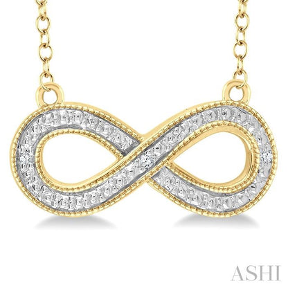 Forever Entwined Gold Vermeil Infinity Diamond Necklace