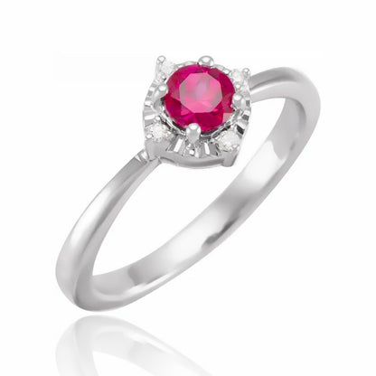 Birthstone Brilliance Color Gemstone and Diamond Ring