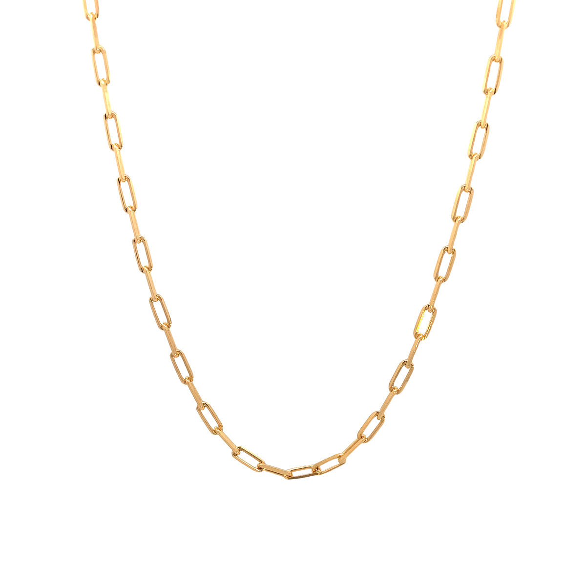 Paperclip Gold Filled Adjustable Chain