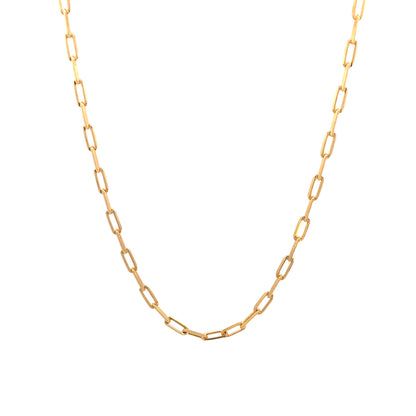 Paperclip Gold Filled Adjustable Chain