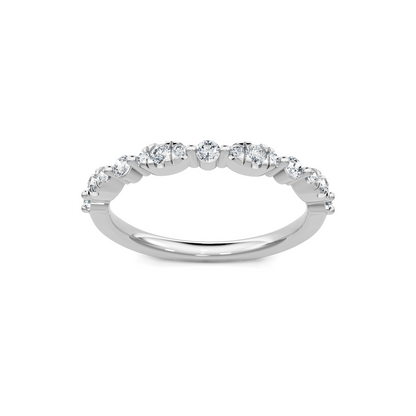 Stacking Gems White Gold Band