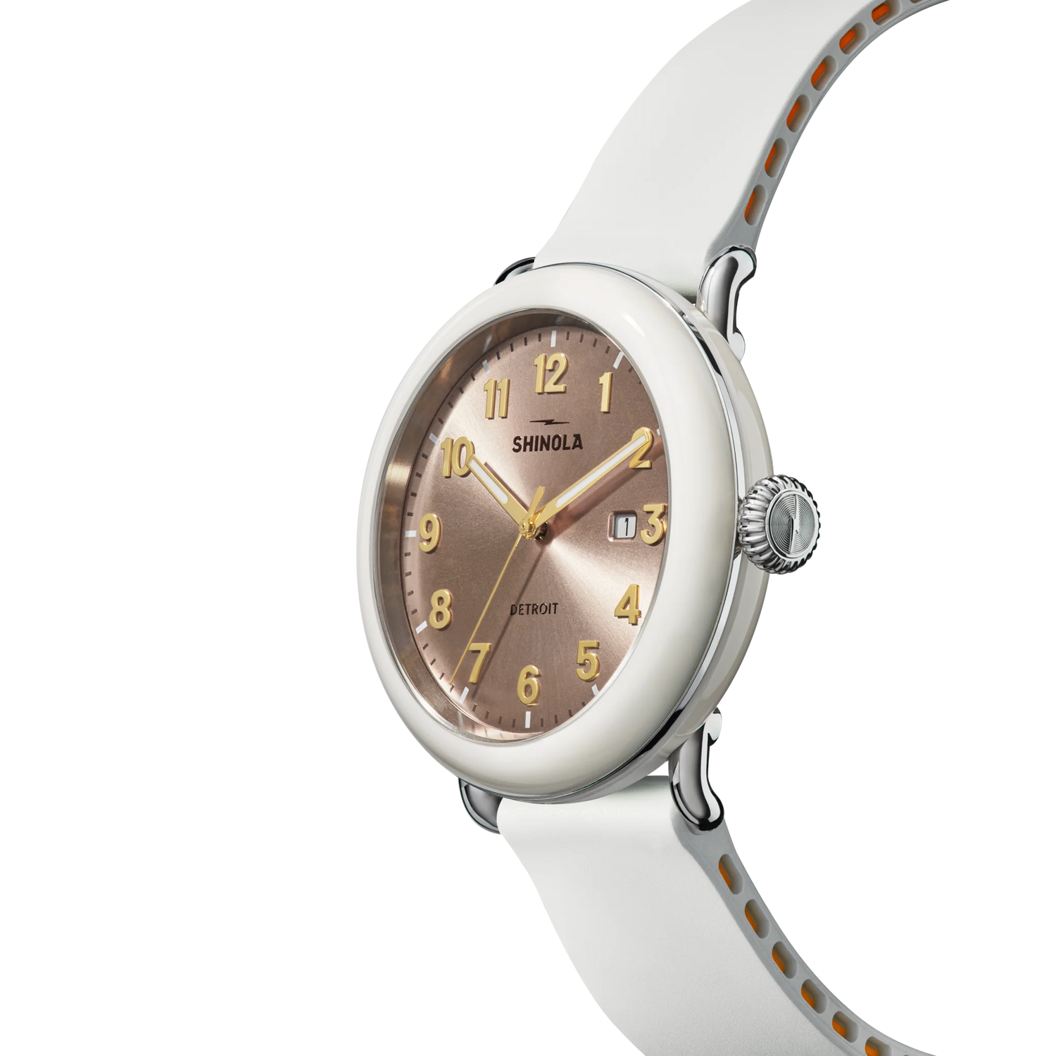 SHINOLA Unisex White Rose Detrola Watch