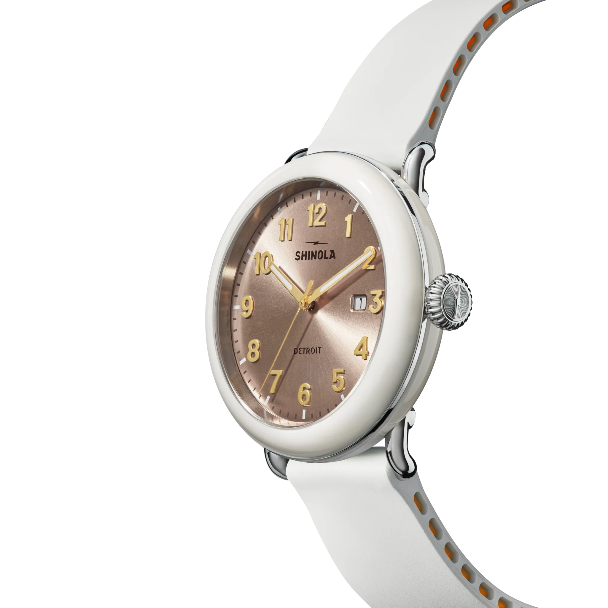 SHINOLA Unisex White Rose Detrola Watch