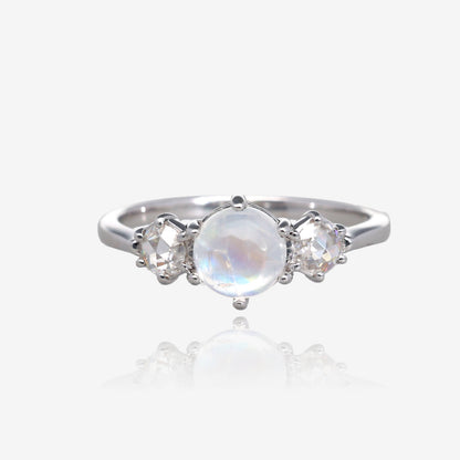 Moonscape Ring in Silver