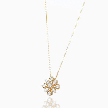 Frosted Bloom Diamond Pendant