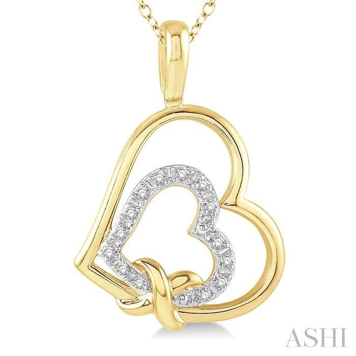 My Heart in Yours Gold Vermeil Diamond Necklace