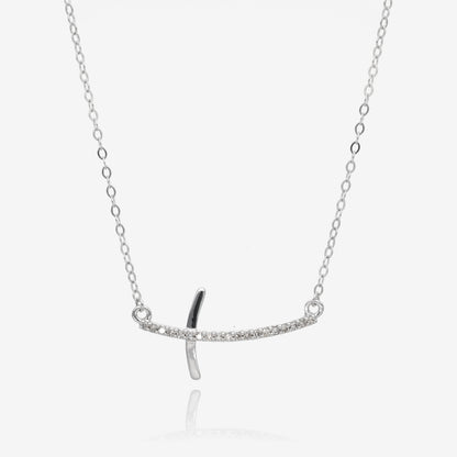 Diamond Take Up Your Cross Gold Necklace