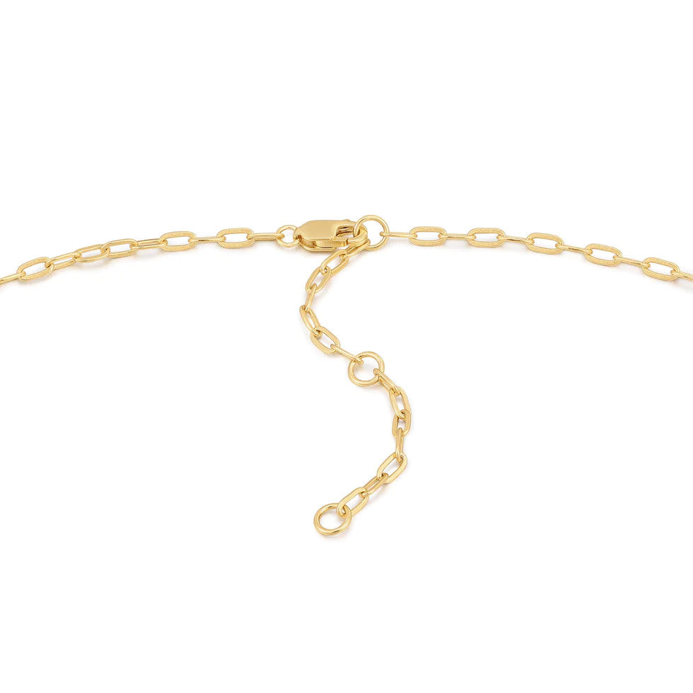 Gold Rainbow Chain Connector Necklace