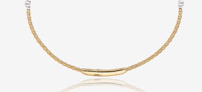 1/3ct Petite Two Tone Natural Diamond Flex Bangle in 14K Yellow Gold