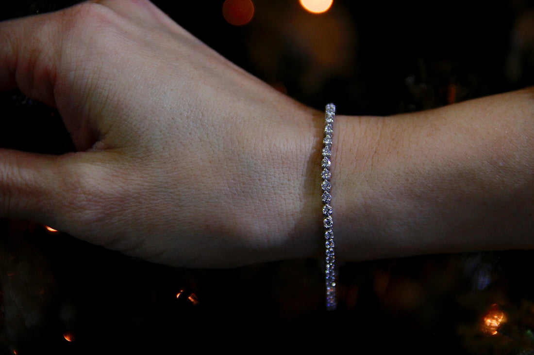 White Gold 4ct TDW Diamond Tennis Bracelet