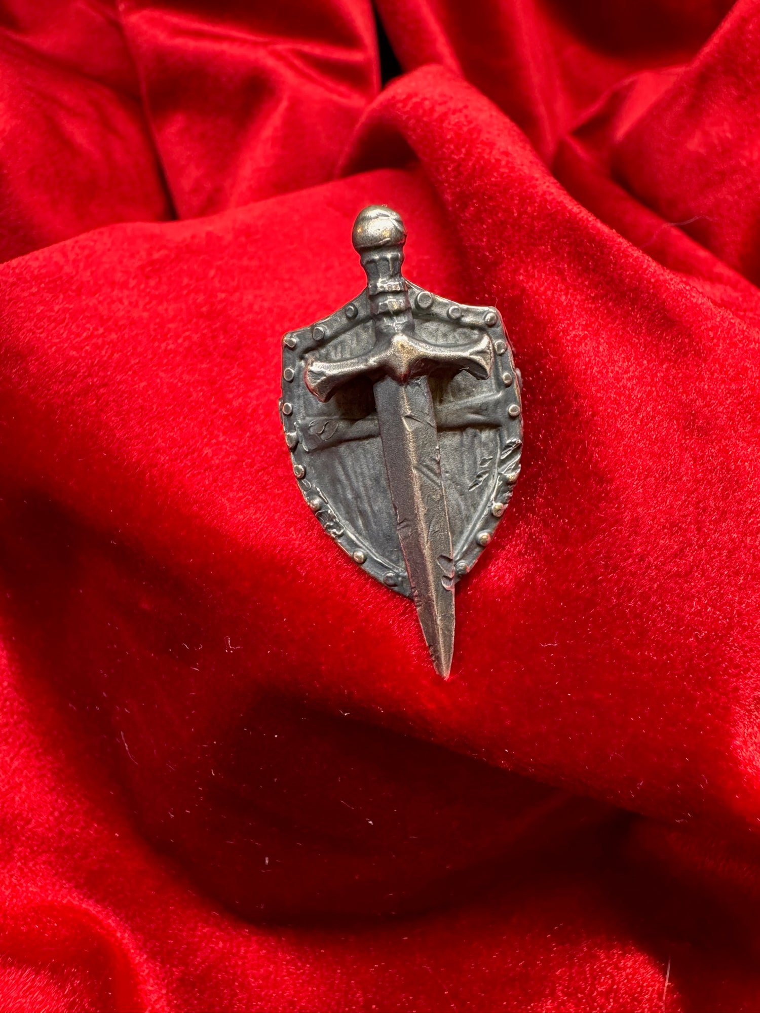 Battle Ready Shield Ring with Sword