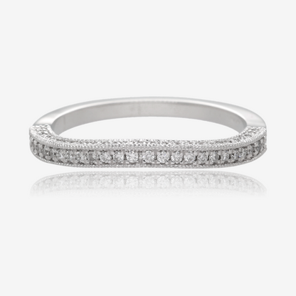1/3ctw Vintage Natural Diamond Contour Band