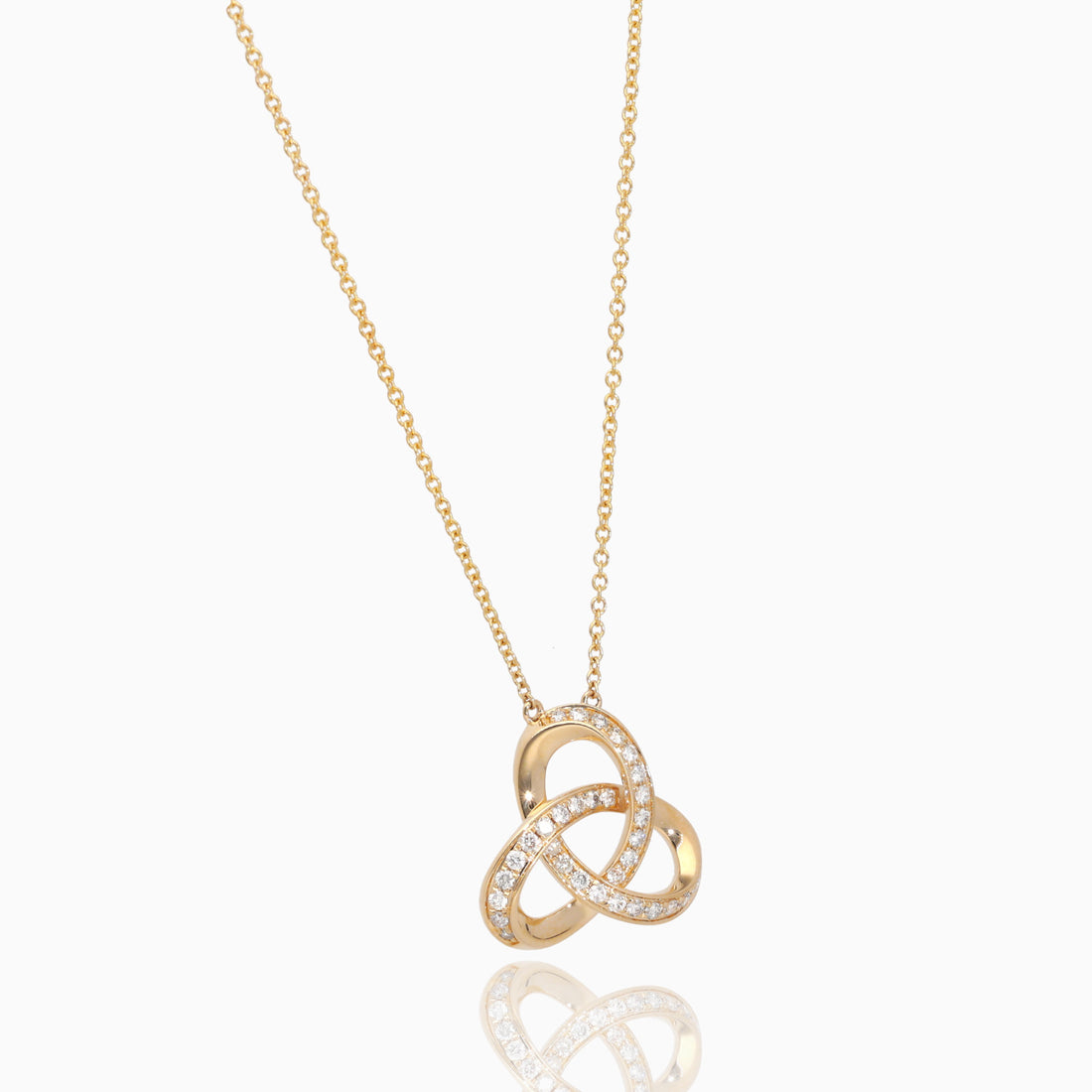 Eternal Knot Diamond Necklace