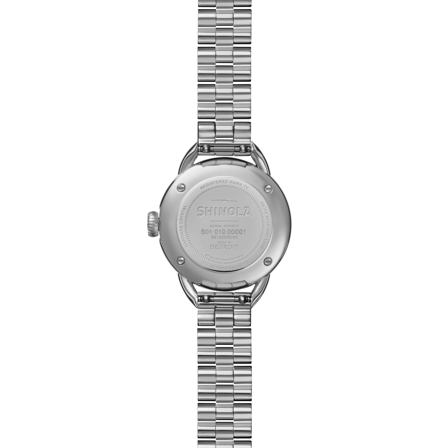 SHINOLA Ladies Runabout Silver Tone Watch
