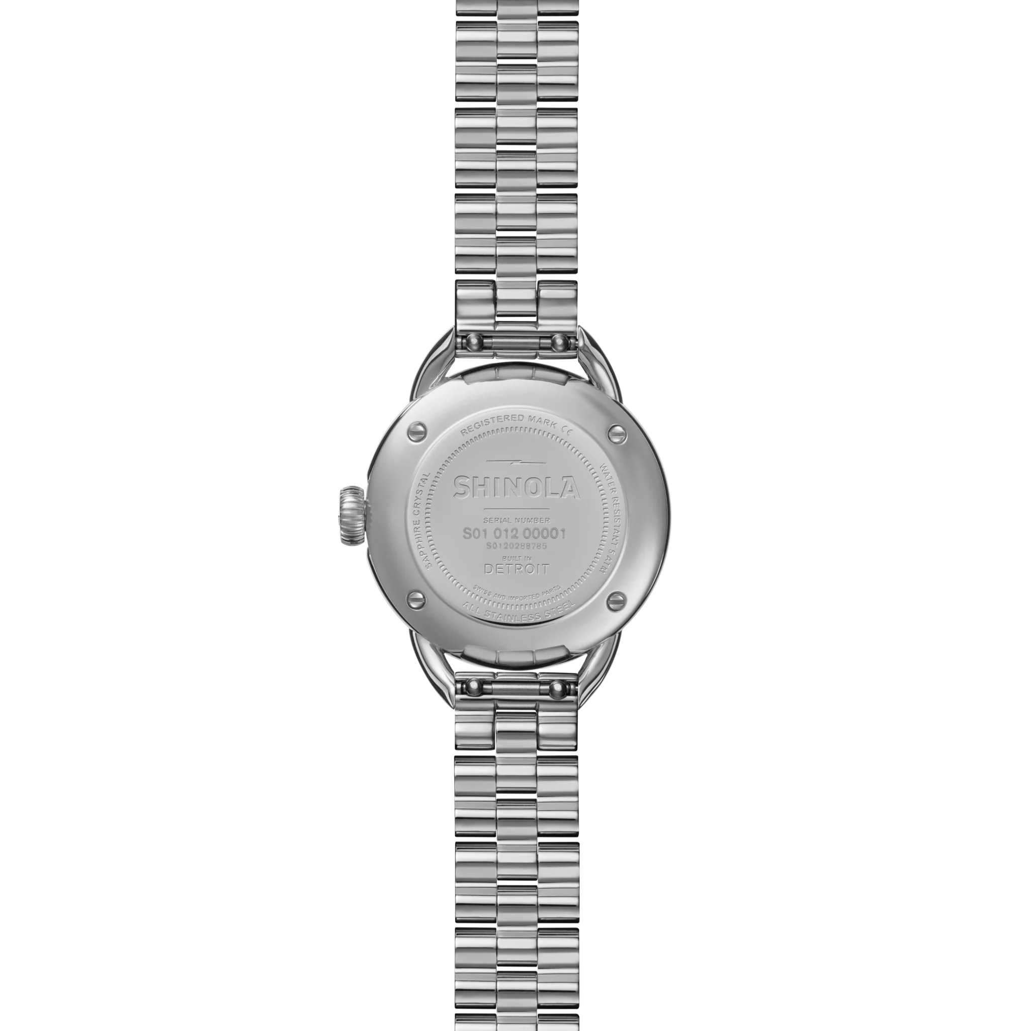 SHINOLA Ladies Runabout Silver Tone Watch