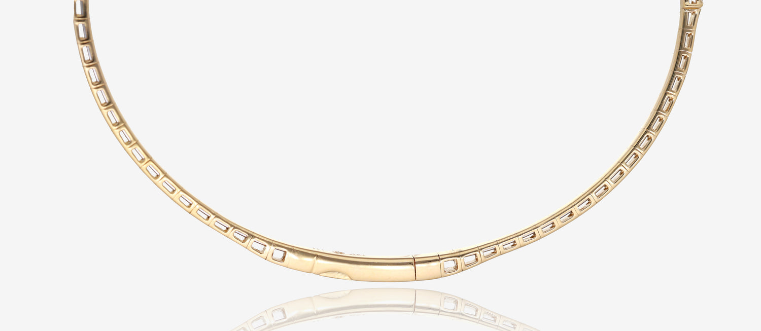 Diamond Flex Bangle in 14K Yellow Gold