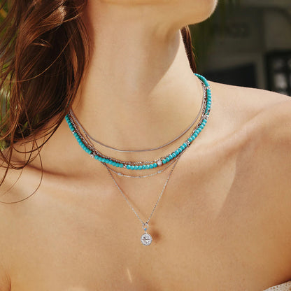 Lab Created Turquoise Necklace