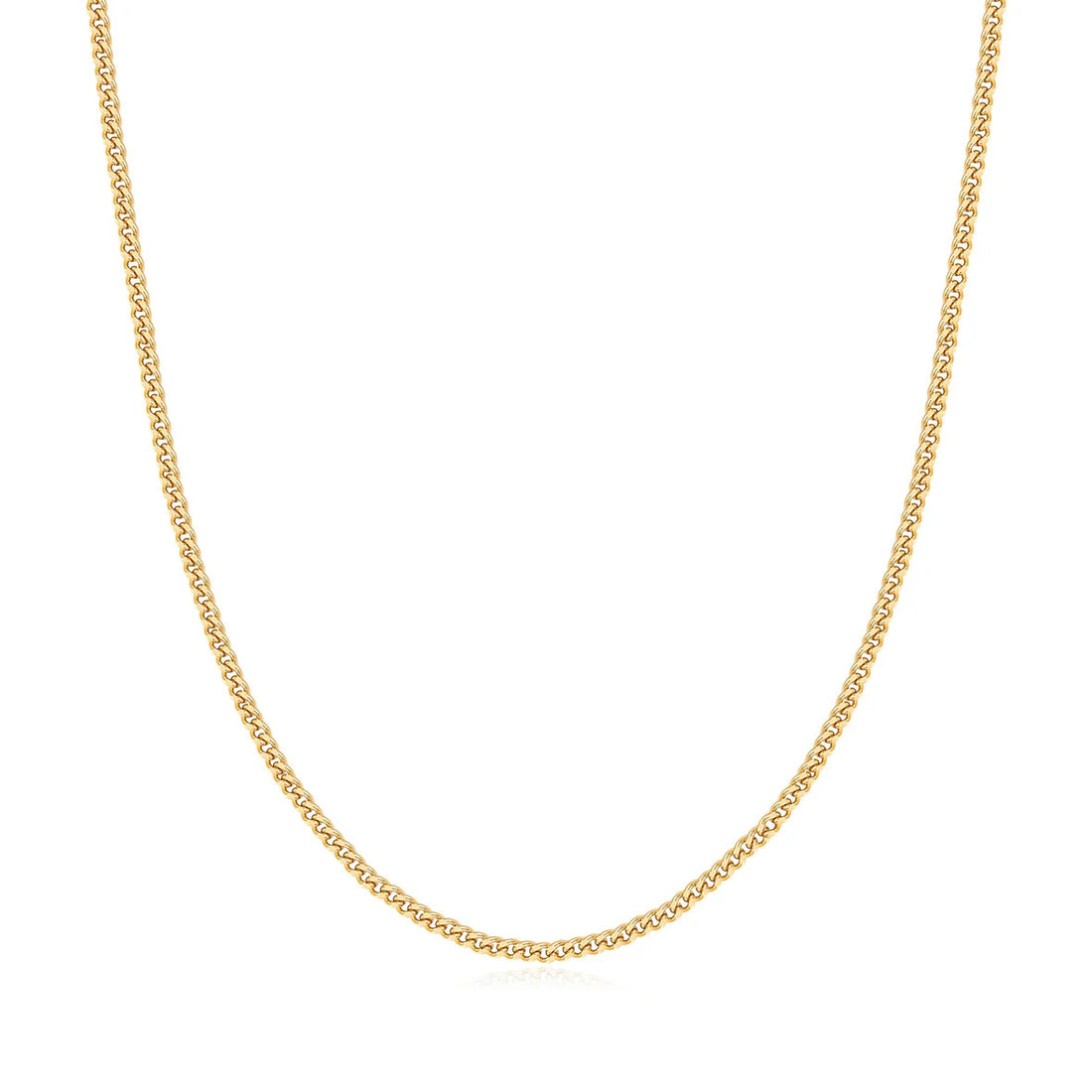 Gold Shiny Curb Necklace