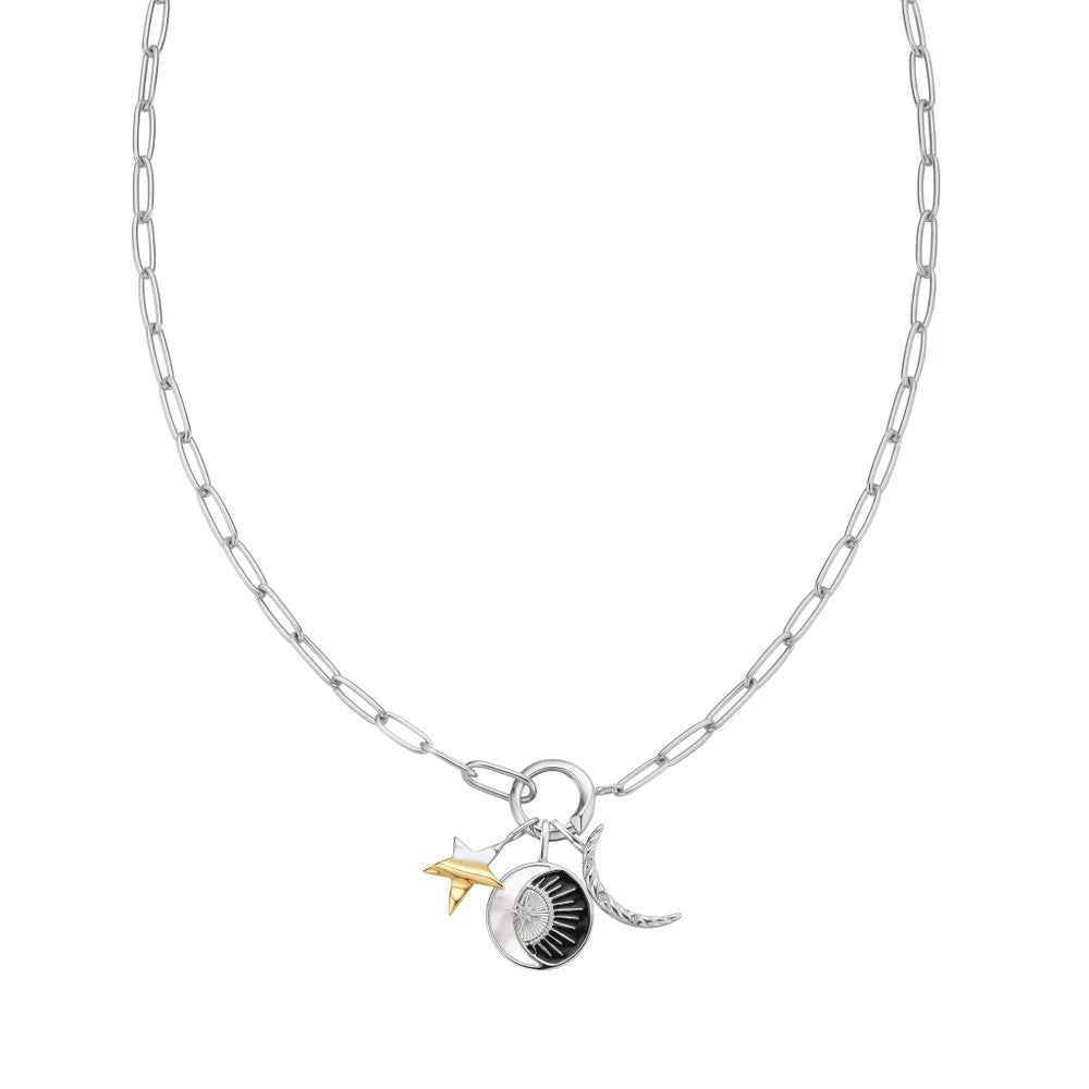 Silver Celestial Charm Necklace