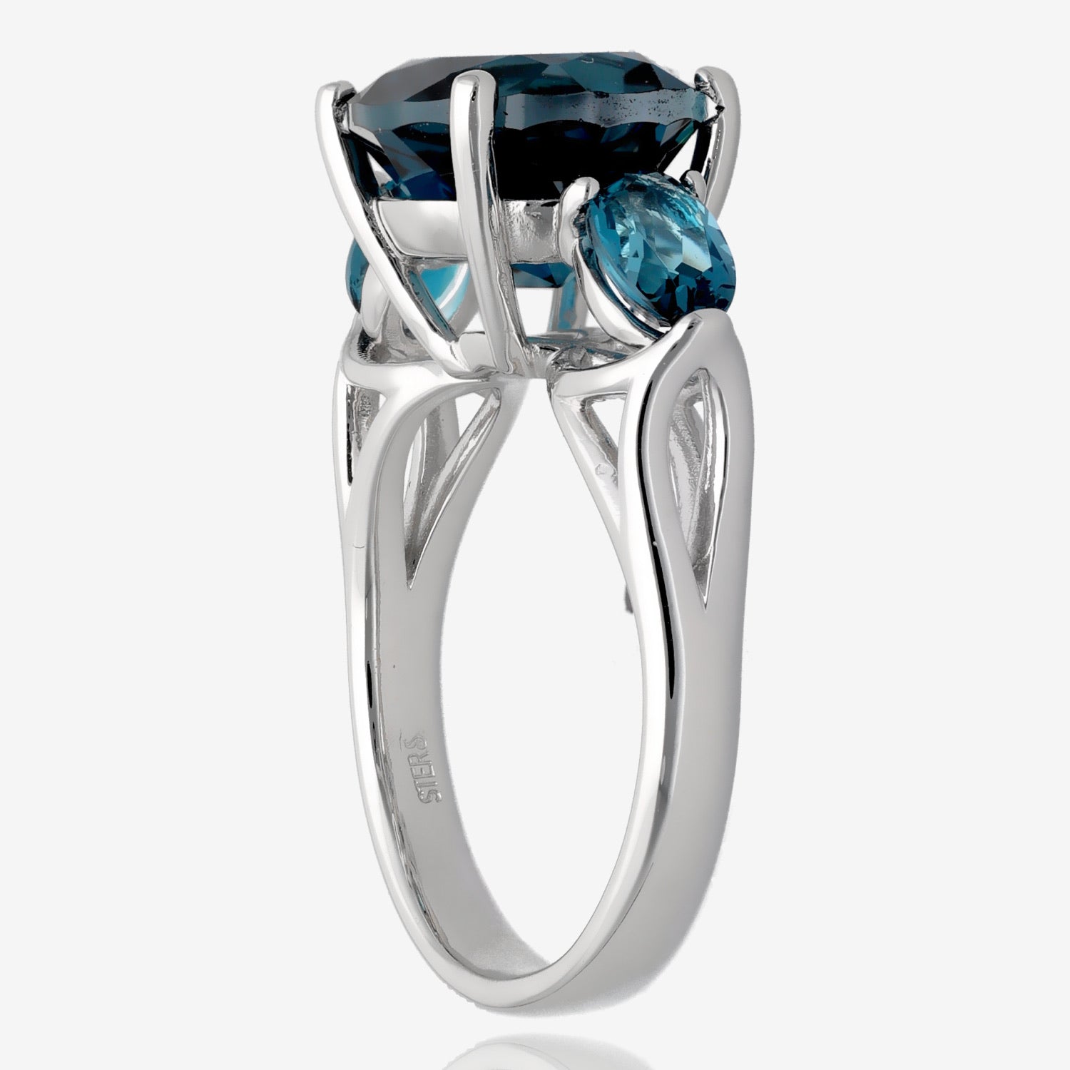 London Blue Topaz Triple Play Ring