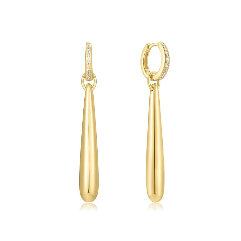 Long Water Droplet Drop Earrings