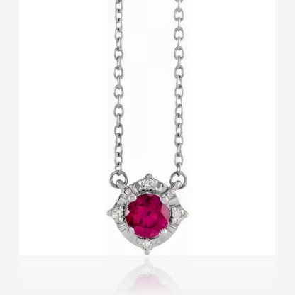 Birthstone Brilliance Color Gemstone and Diamond Pendant