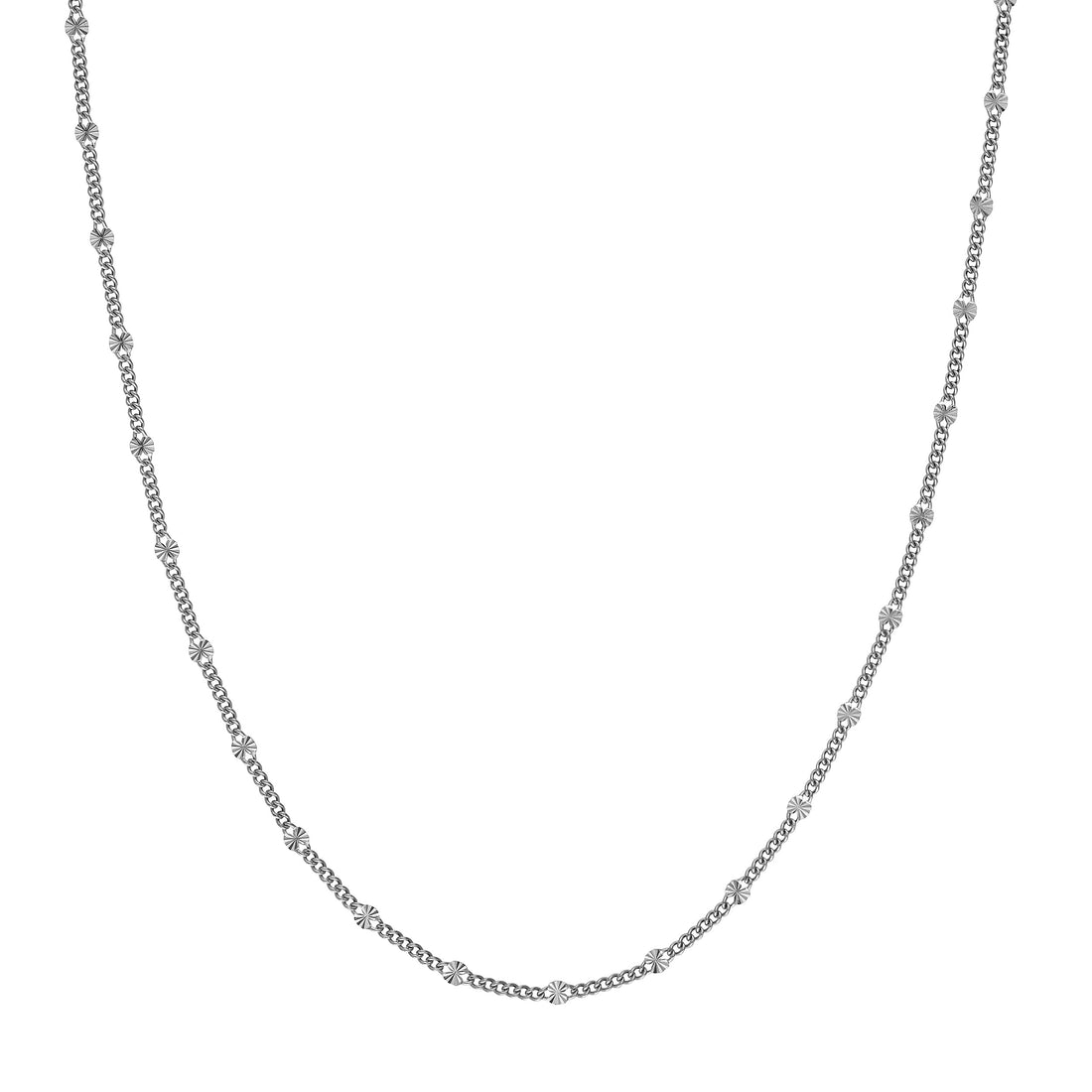 18" SS Radiant Disc Stations on Curb Chain