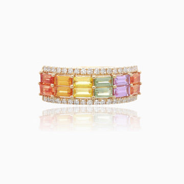 Colorwave Sapphire Diamond Ring