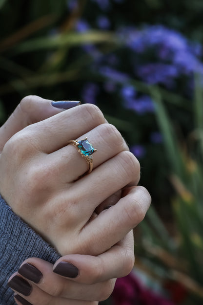 Deep Waters Alexandrite Ring in Yellow Gold