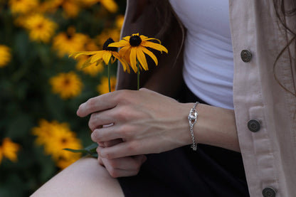 Great Lakes Michigan Silver Bracelet