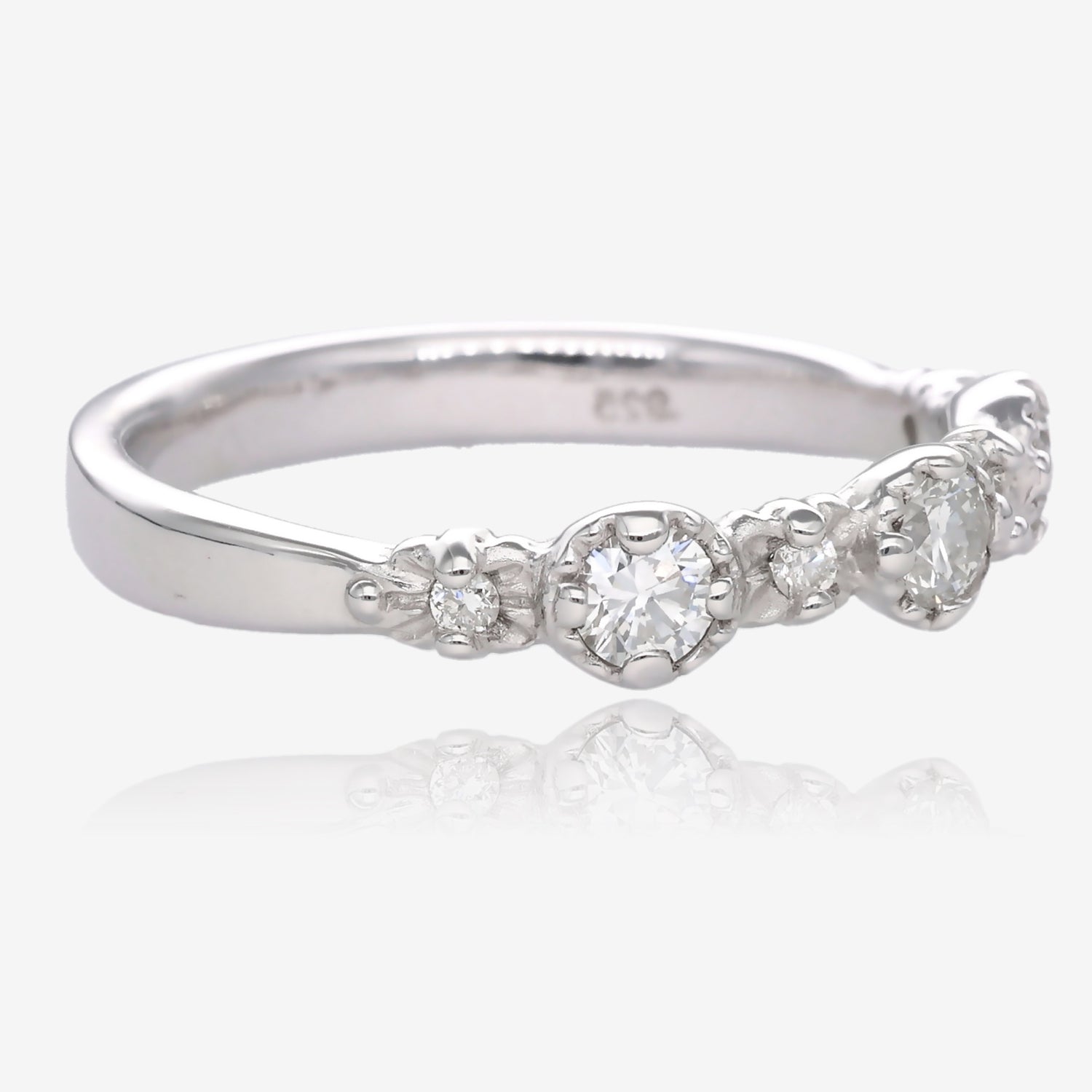 Shimmering Treasure Band Lab Diamond and White Gold
