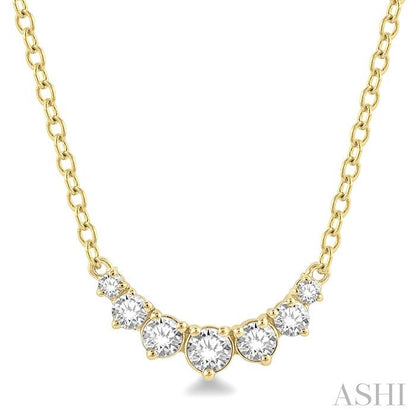 Golden Arc Diamond Necklace